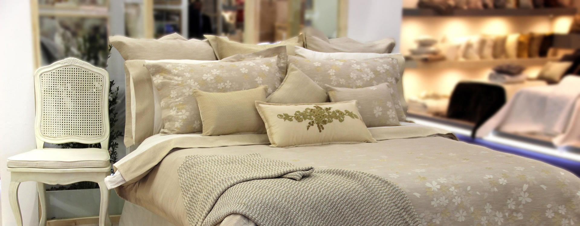 Experience a cotton treat of high-end bedding fashions