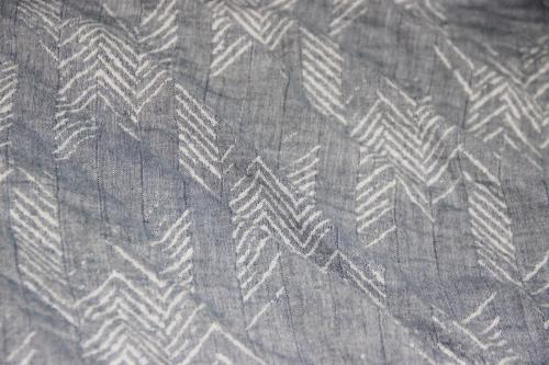 Melan-melange-chevron-double-layer-Navy