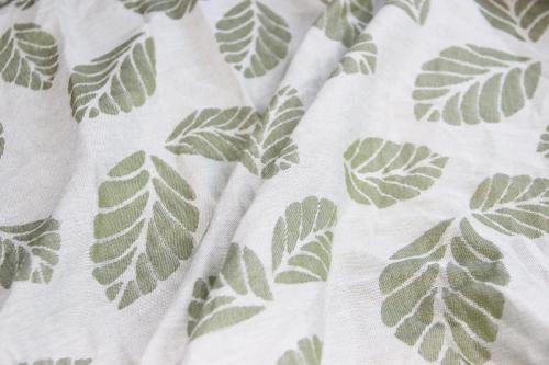 Relaxed-weave-jacquard-Stencil-Leaf